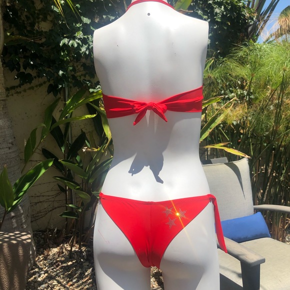 🇺🇸 Maga Bikini W Crystals🌟American flag bikini - Picture 5 of 7